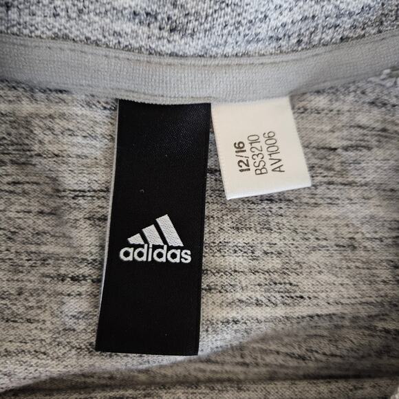 Adidas Pique T-Shirt Tee Gray Midweight Short Sleeve Active Size Mens Small Crew - Picture 8 of 9